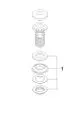 DORNBRACHT Kelch ERSATZTEILE 90110103600 D. 73 x 86 mm Chrom, 90110103600-00 Galeriebild 2